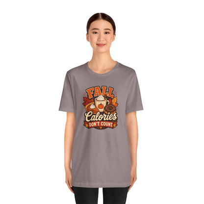 Fall Calories Don’t Count T-Shirt – Funny Pumpkin Spice Food Tee