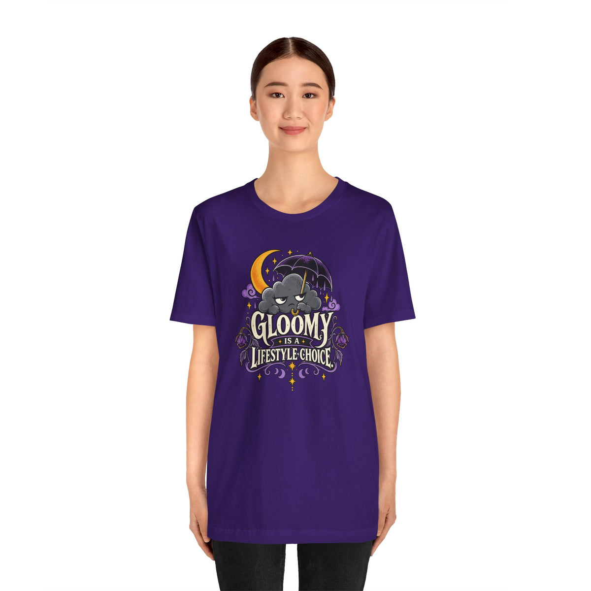 Gloomy Is a Lifestyle Choice T-Shirt – Funny Goth Halloween Tee