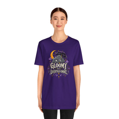 Gloomy Is a Lifestyle Choice T-Shirt – Funny Goth Halloween Tee