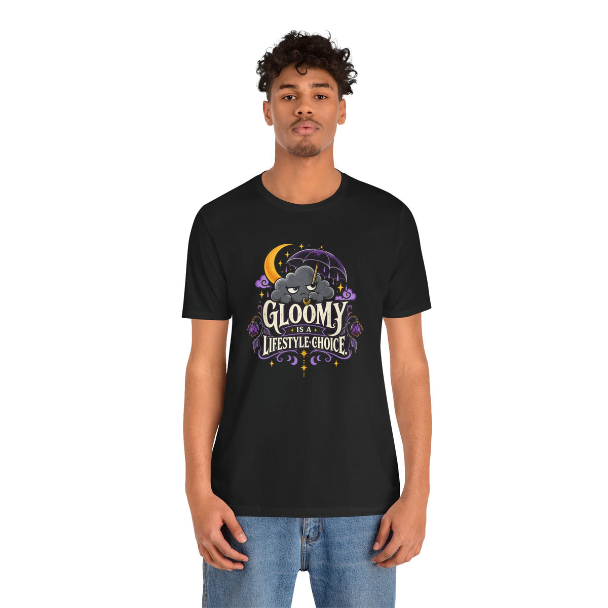 Gloomy Is a Lifestyle Choice T-Shirt – Funny Goth Halloween Tee