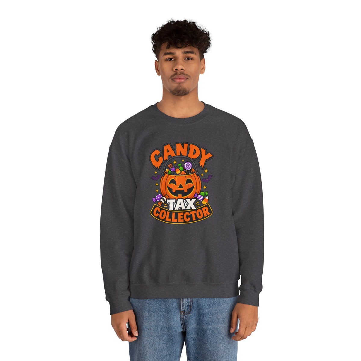Candy Tax Collector Sweatshirt – Funny Halloween Parent Crewneck