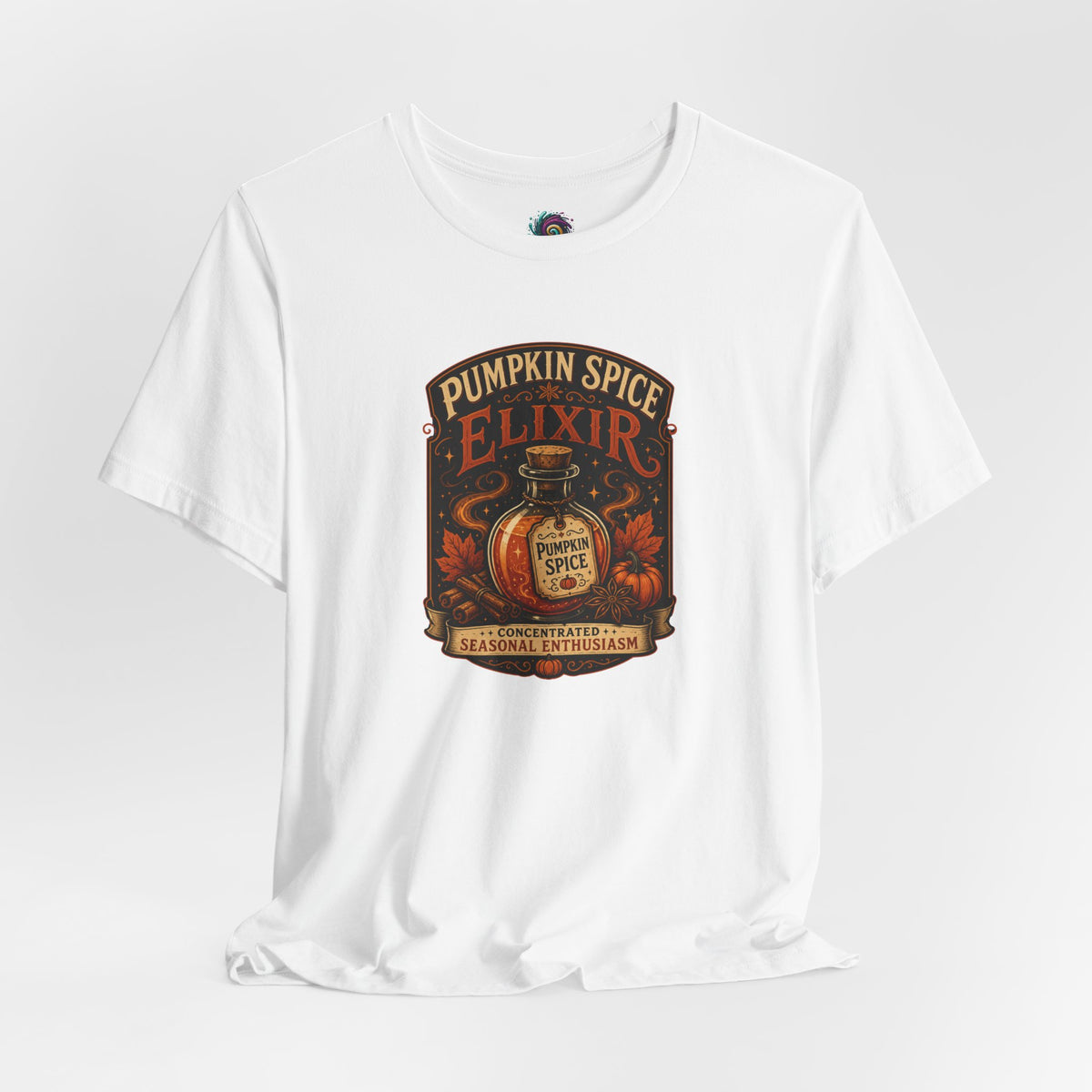 Pumpkin Spice Elixir T-Shirt – Funny Witchy Fall Coffee Tee