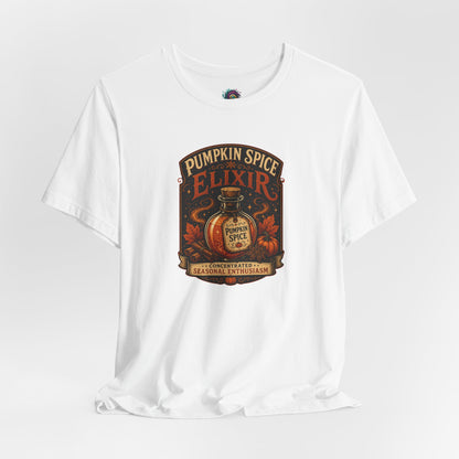 Pumpkin Spice Elixir T-Shirt – Funny Witchy Fall Coffee Tee