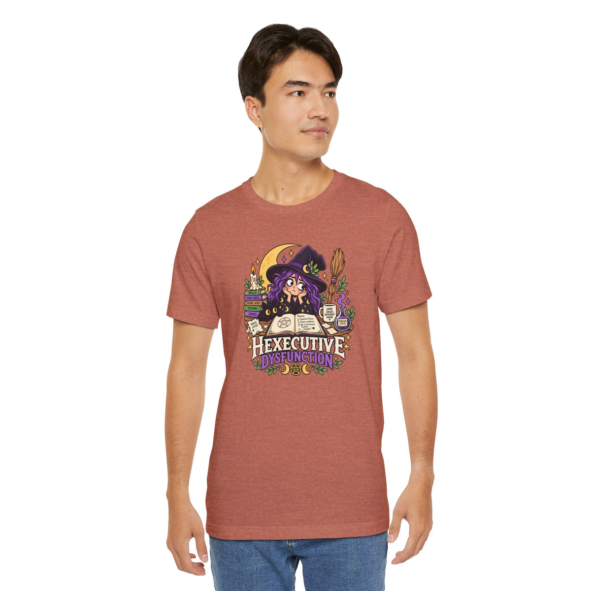 Hexecutive Dysfunction T-Shirt - Funny Witchy ADHD Humor Tee