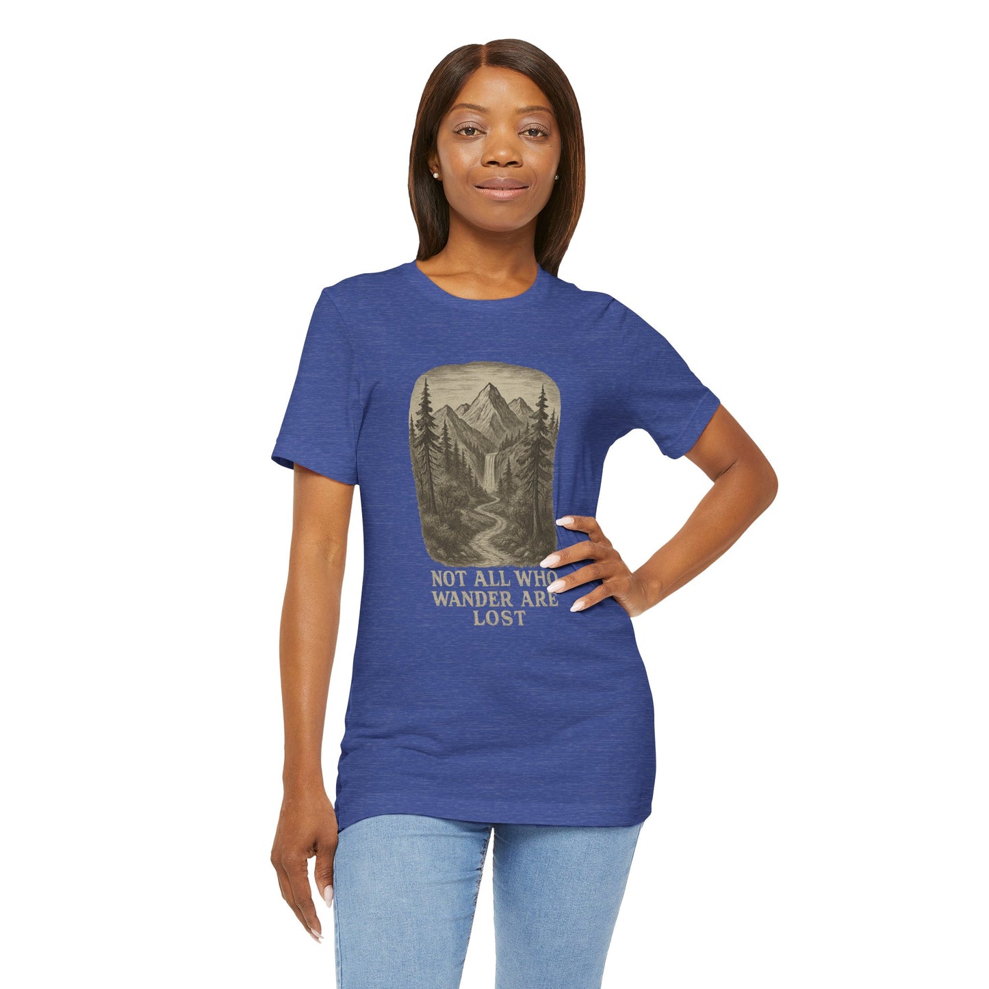 Not All Who Wander Are Lost T-Shirt – Tolkien Travel Tee for Nature Lovers