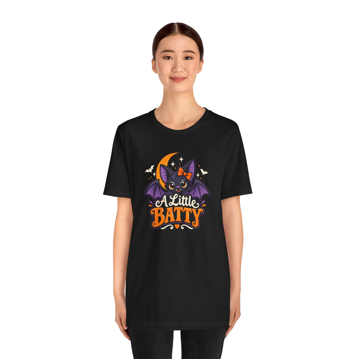 A Little Batty T-shirt - Cute Funny Halloween Bat Tee