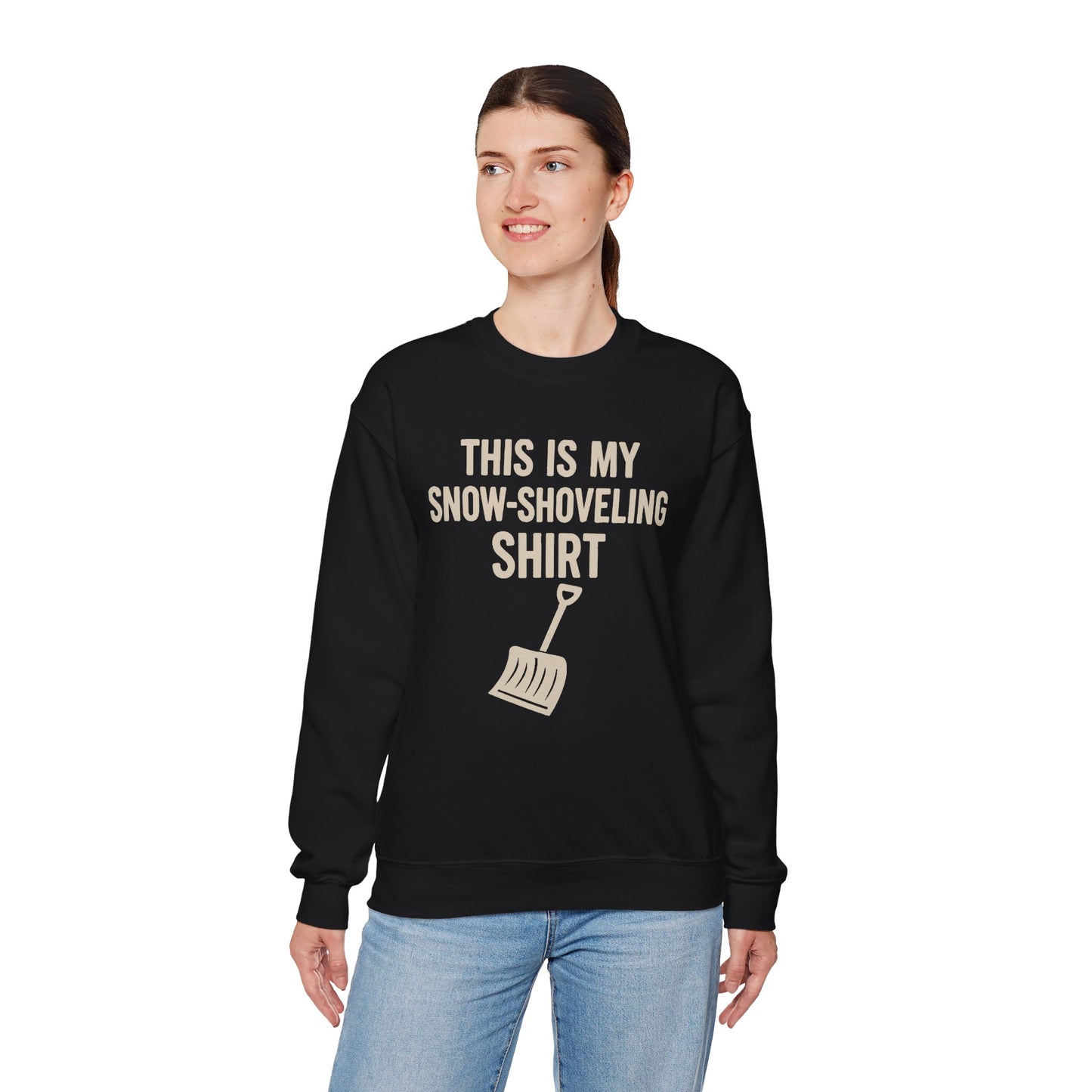 This Is My Snow-Shoveling Shirt – Funny Winter Chore Sweatshirt
