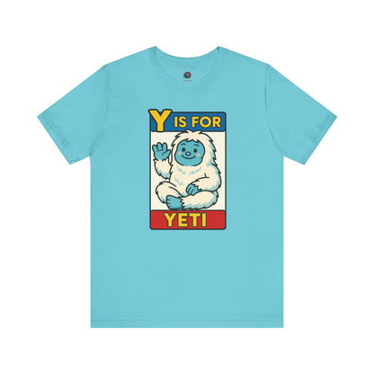 Y Is for Yeti T-Shirt – Cute Winter Monster Tee from the Monster Alphabet Series