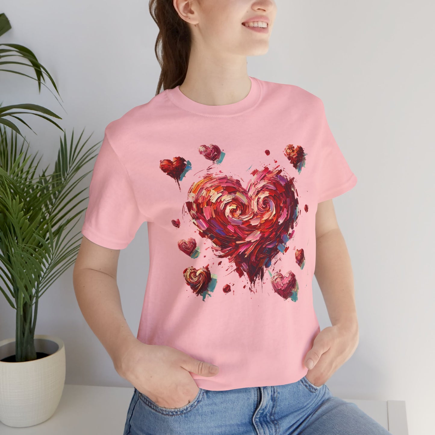 Impressionistic Heart T-Shirt – Artistic Valentine's Day Tee