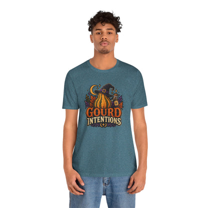Gourd Intentions T-Shirt – Funny Witchy Fall Pumpkin Tee