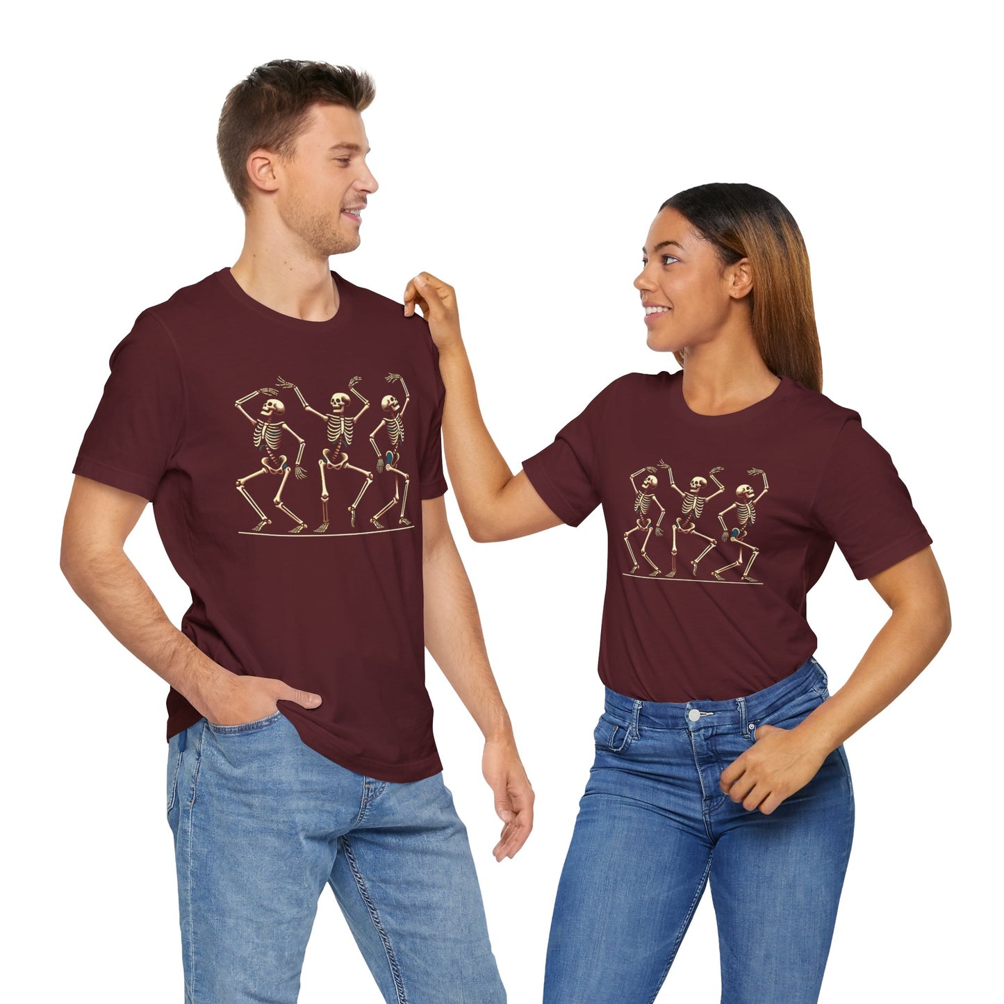 Dancing Skeleton T-Shirt – Funny Halloween Skeleton Shirt for Spooky Season