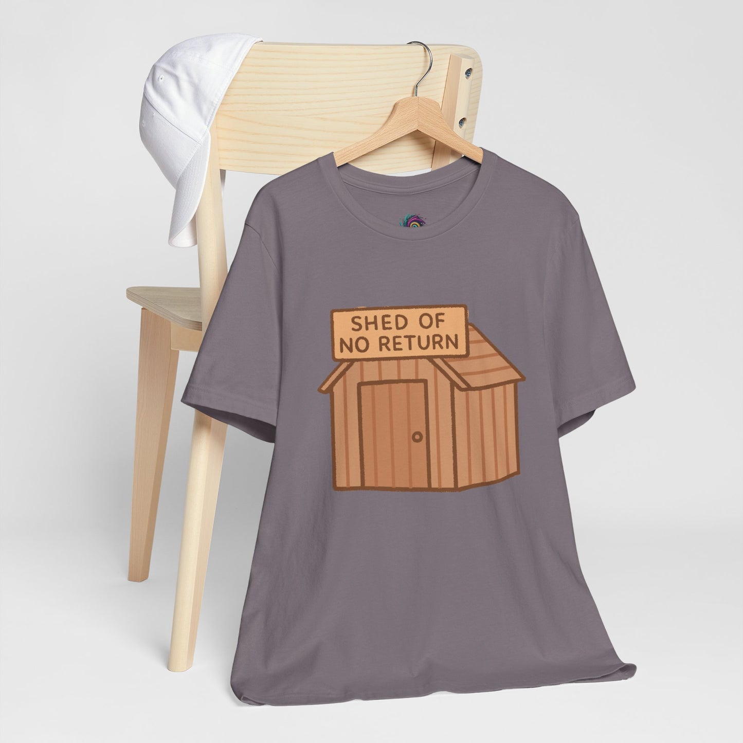Shed of No Return T-Shirt – Meme & DIY Gardening Humor Tee