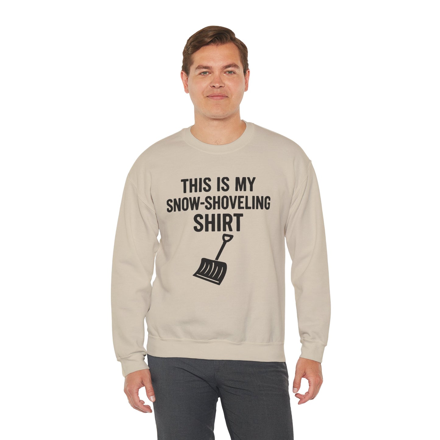 This Is My Snow-Shoveling Shirt – Funny Winter Chore Sweatshirt