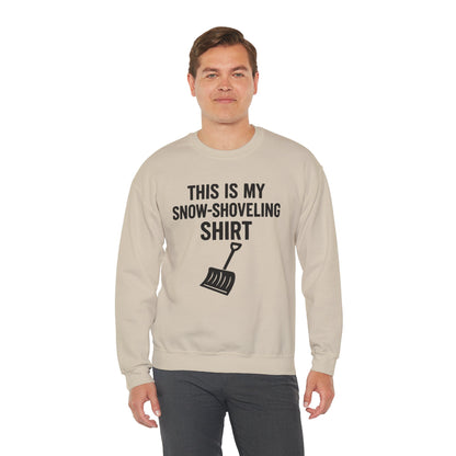 This Is My Snow-Shoveling Shirt – Funny Winter Chore Sweatshirt