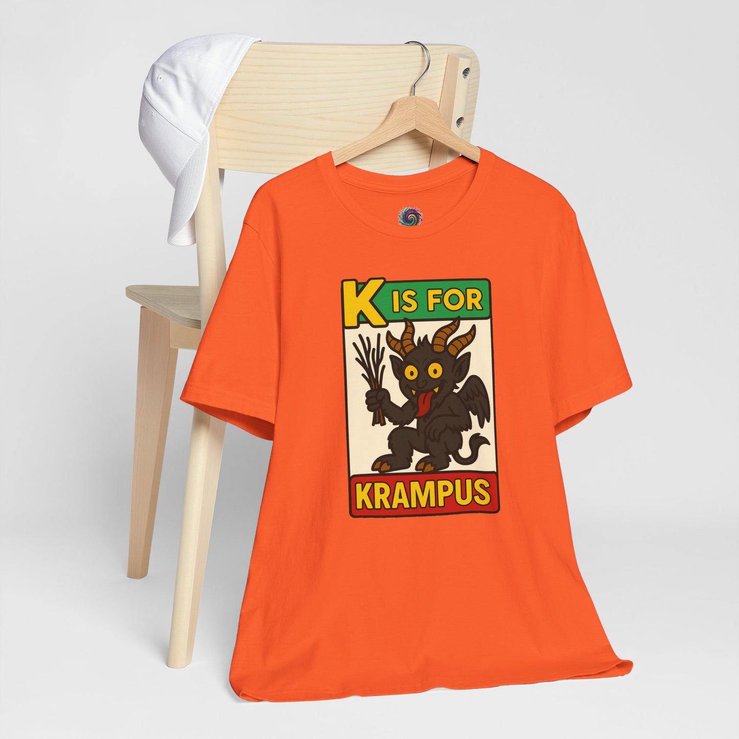 Krampus Alphabet Tee - "K is for Krampus" Holiday Graphic T-Shirt