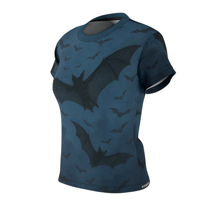 Bats in the Sky Women’s AOP Shirt – Night Sky Bat All-Over Print