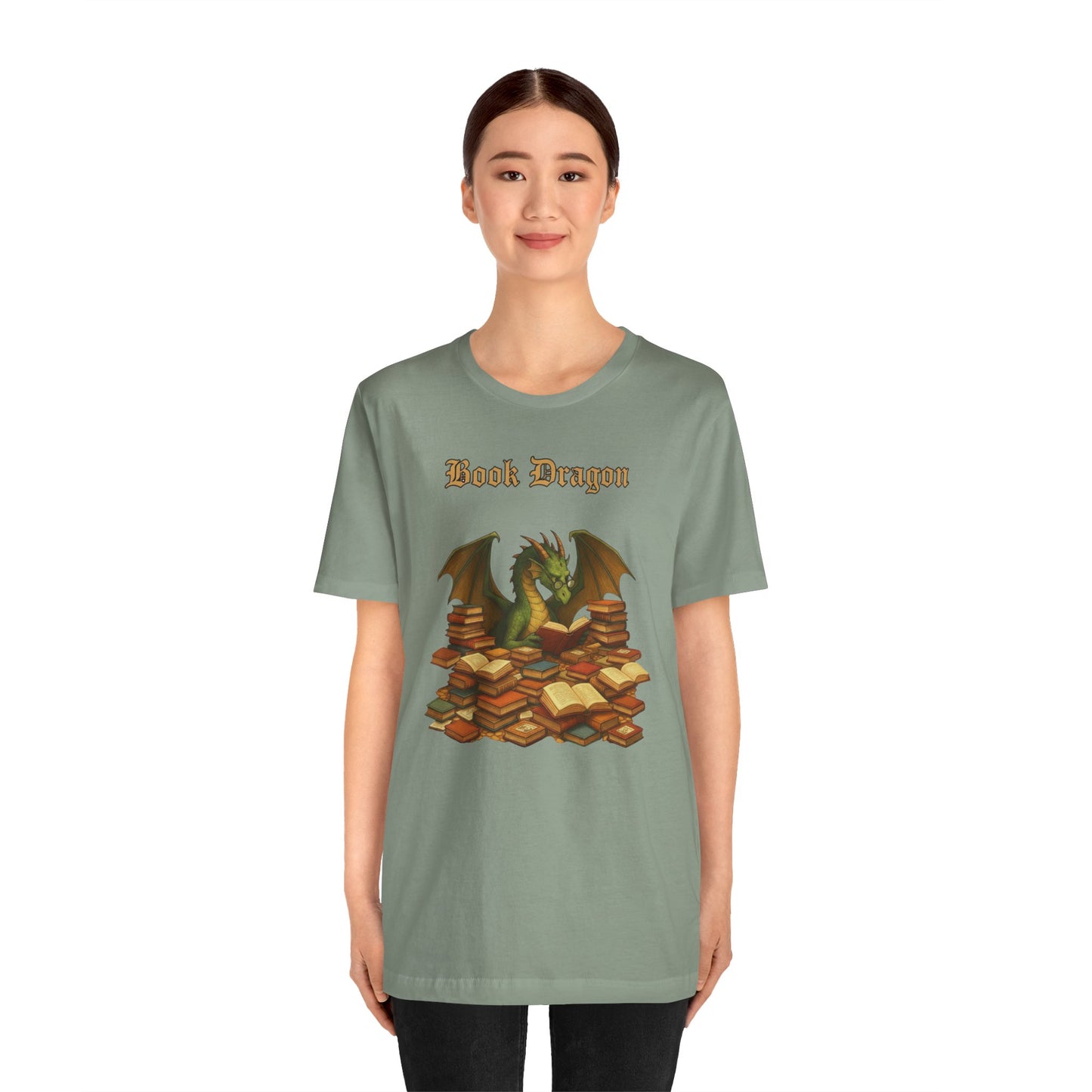 Book Dragon T-Shirt – Funny Book Lover Shirt & Gifts for Readers