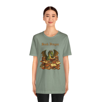 Book Dragon T-Shirt – Funny Book Lover Shirt & Gifts for Readers