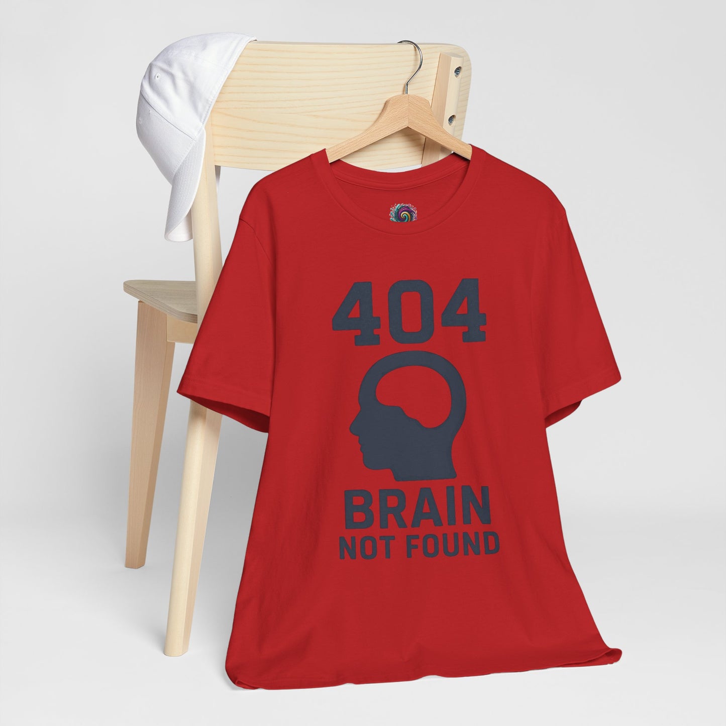 404 Brain Not Found T-Shirt – Techie Humor for Nerds & Geeks