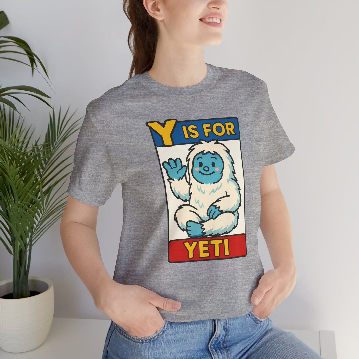 Y Is for Yeti T-Shirt – Cute Winter Monster Tee from the Monster Alphabet Series