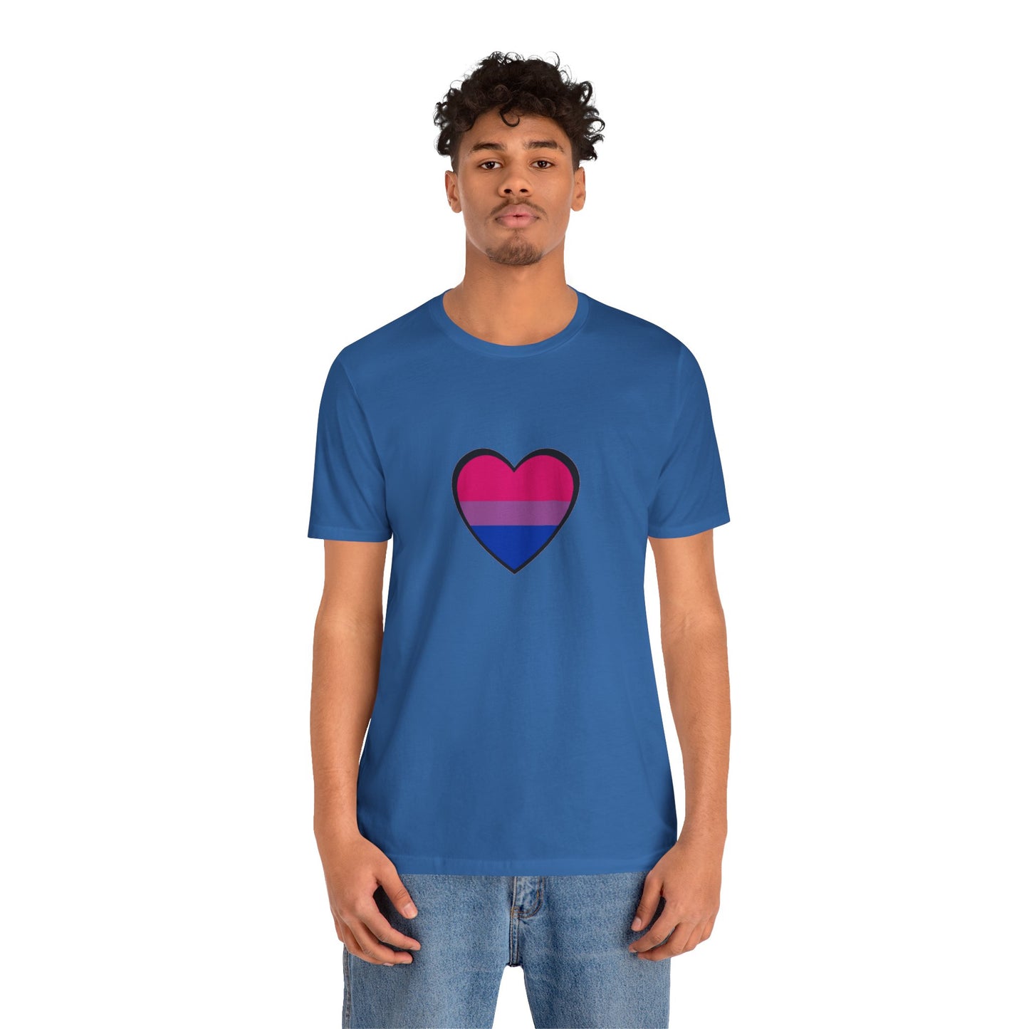 Bisexual Pride Flag T-Shirt – LGBTQ+ Heart Graphic Tee | WhimSpin