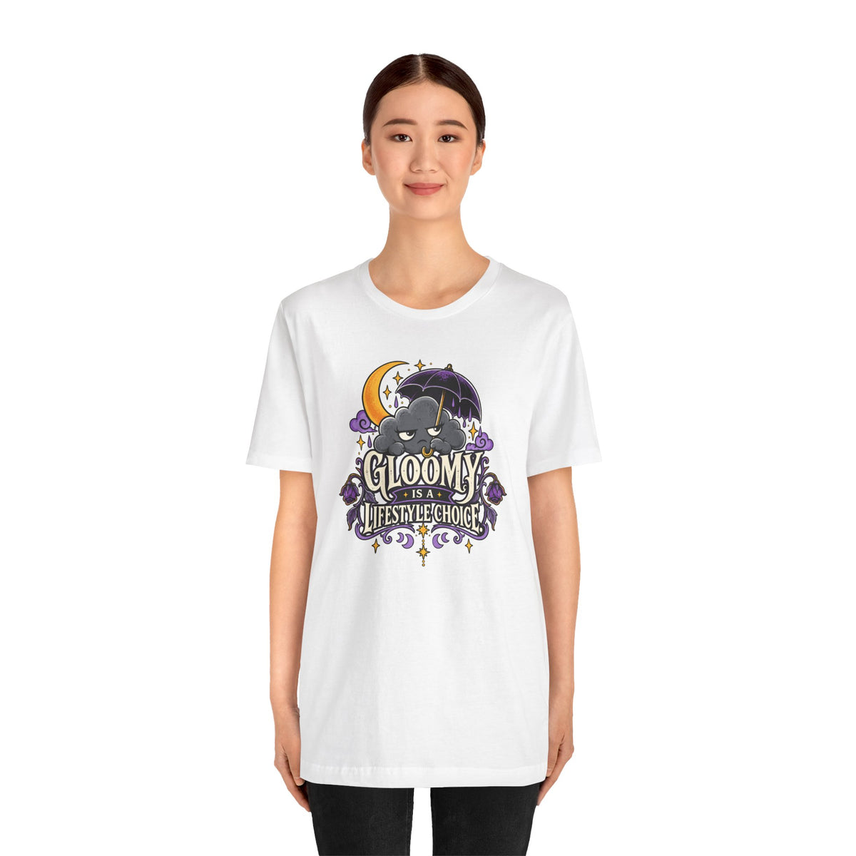 Gloomy Is a Lifestyle Choice T-Shirt – Funny Goth Halloween Tee