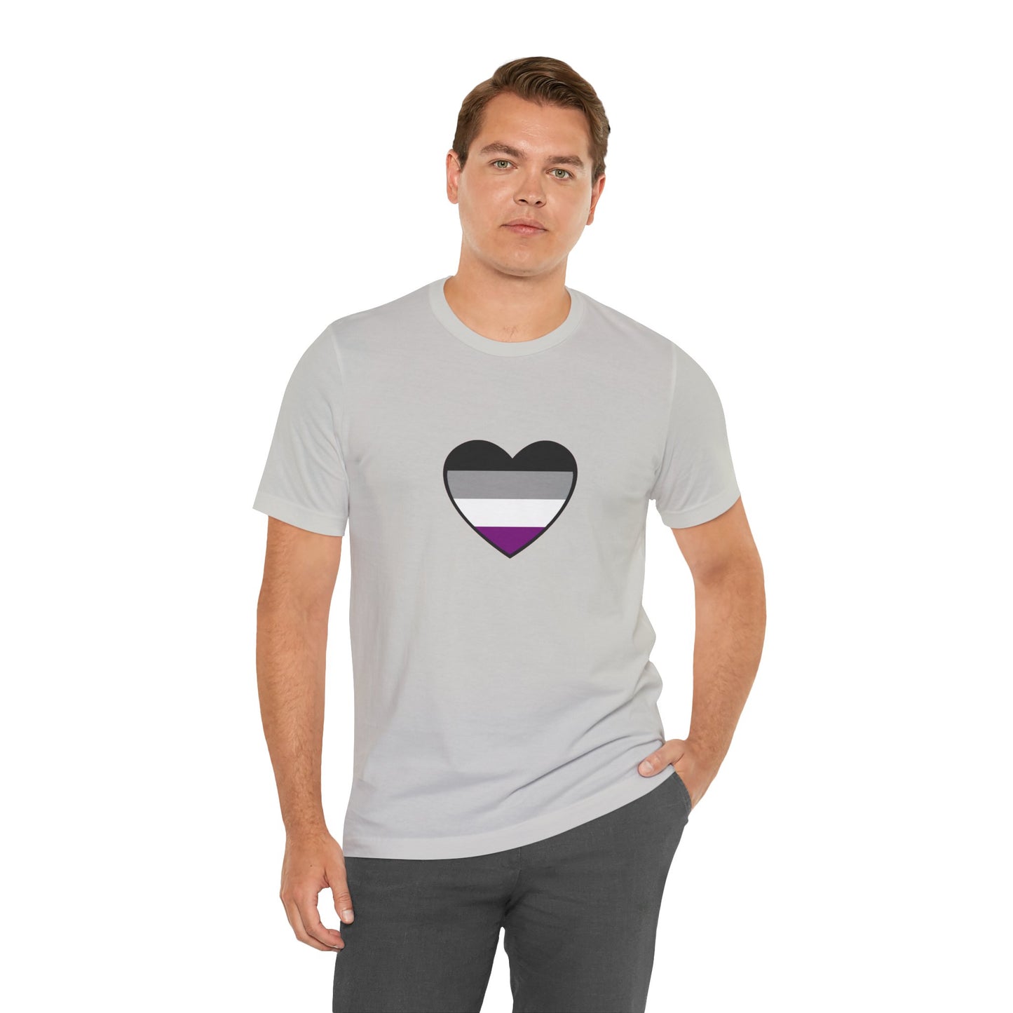 Asexual Pride Flag Heart T-Shirt – Ace Flag LGBTQ+ Graphic Tee