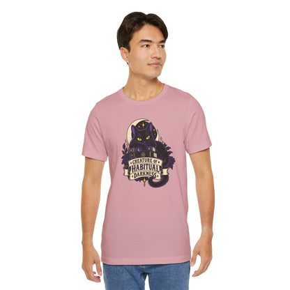 Creature of Habitual Darkness T-Shirt – Black Cat Goth Tee