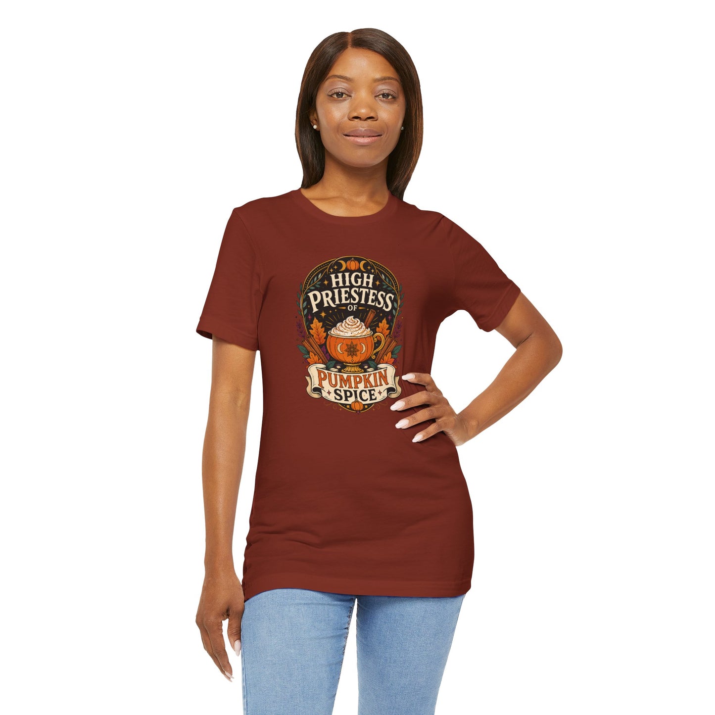 High Priestess of Pumpkin Spice T-Shirt – Funny Fall Tee