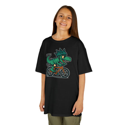 Kids Velociraptor Bike T-Shirt – Funny Dino Velo Tee
