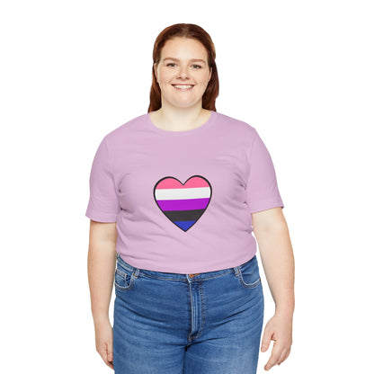 Genderfluid Pride Heart T-Shirt – Bold LGBTQIA+ Flag Tee - WhimSpin - https://whimspin.com