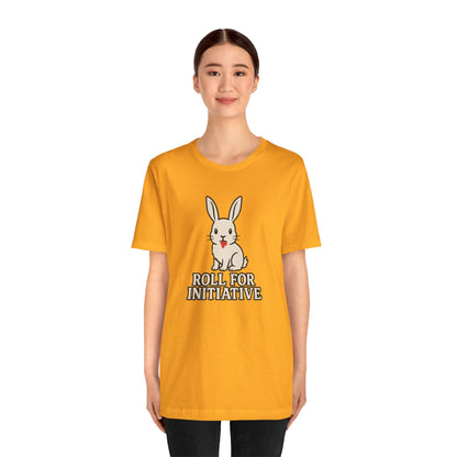 Roll for Initiative T-Shirt – Killer Bunny Humor Gaming Tee