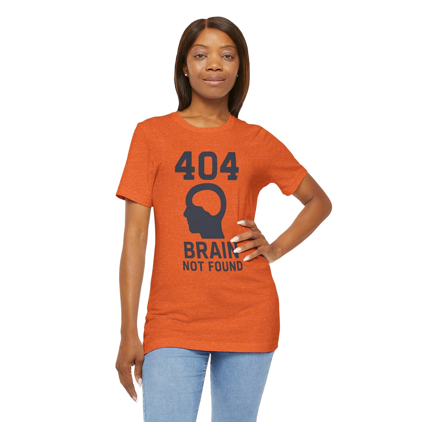 404 Brain Not Found T-Shirt – Techie Humor for Nerds & Geeks