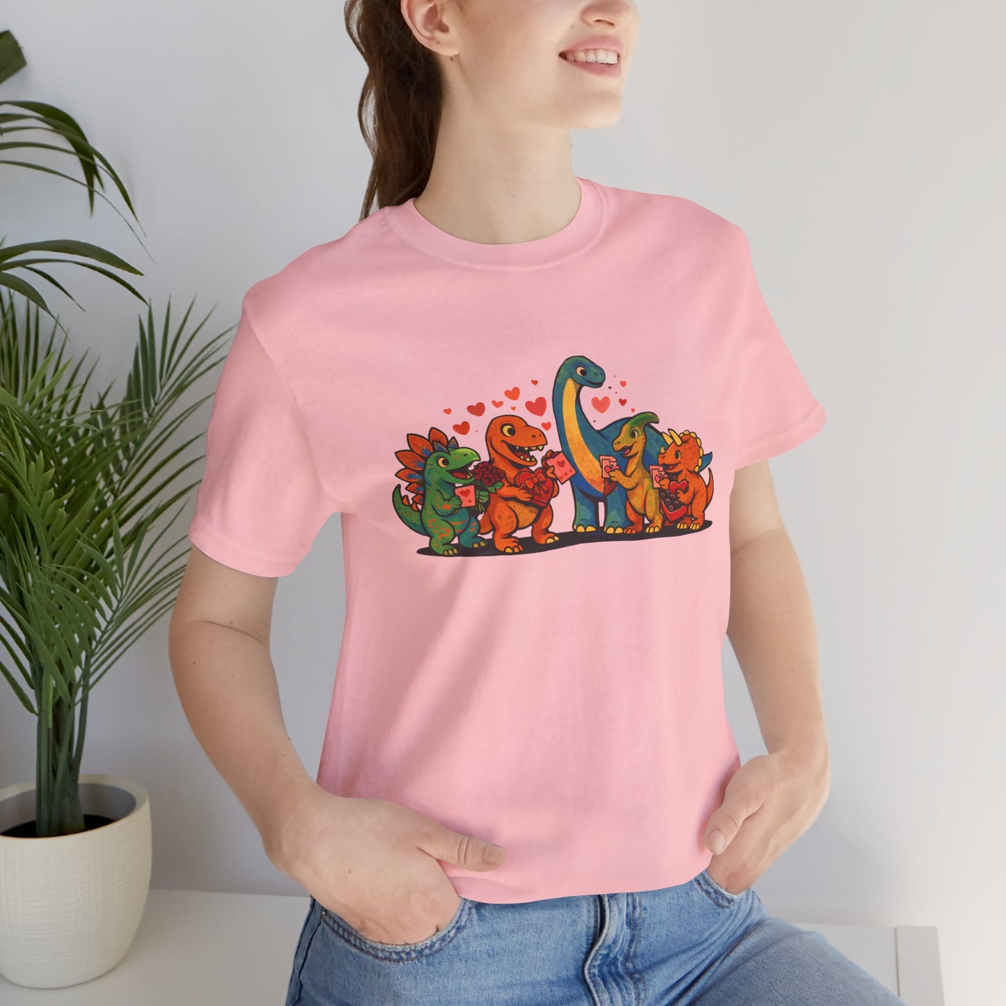 Dinosaur Valentines T-Shirt – Cute Dino Valentine’s Day Tee