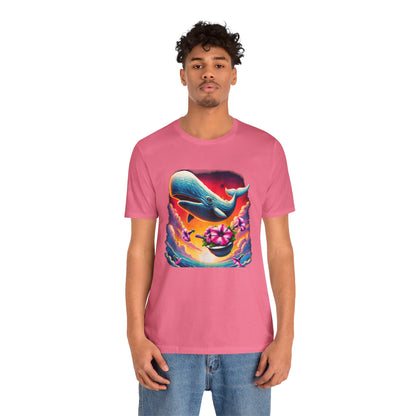 "Oh No, Not Again" Petunias and Whale Funny TShirt – Unisex Tee