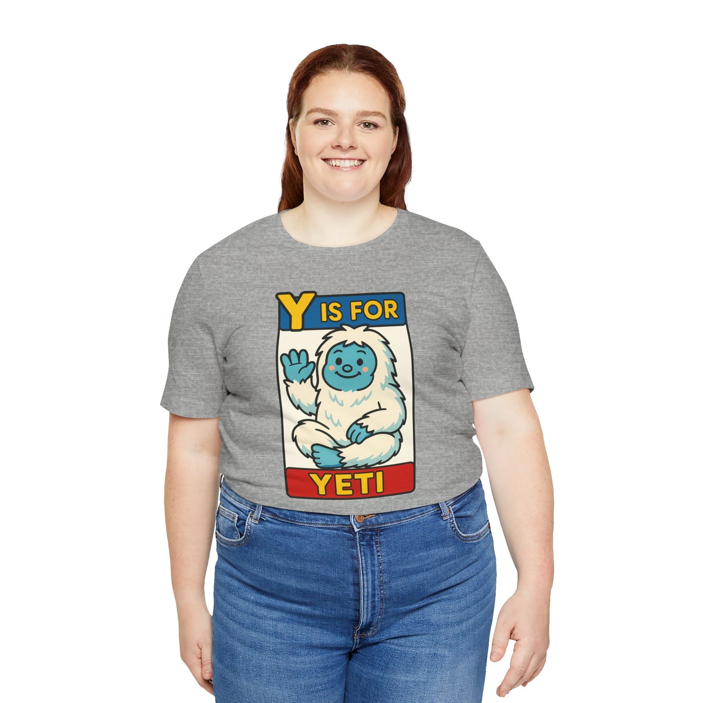 Y Is for Yeti T-Shirt – Cute Winter Monster Tee from the Monster Alphabet Series