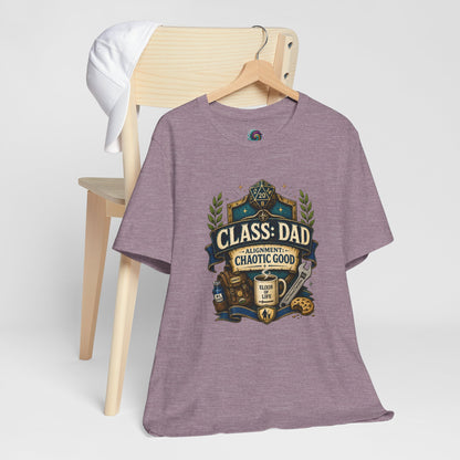 Chaotic Good Dad T-Shirt – RPG Gamer Dad Graphic Tee