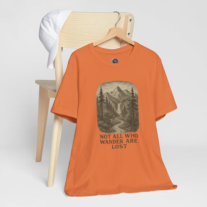 Not All Who Wander Are Lost T-Shirt – Tolkien Travel Tee for Nature Lovers