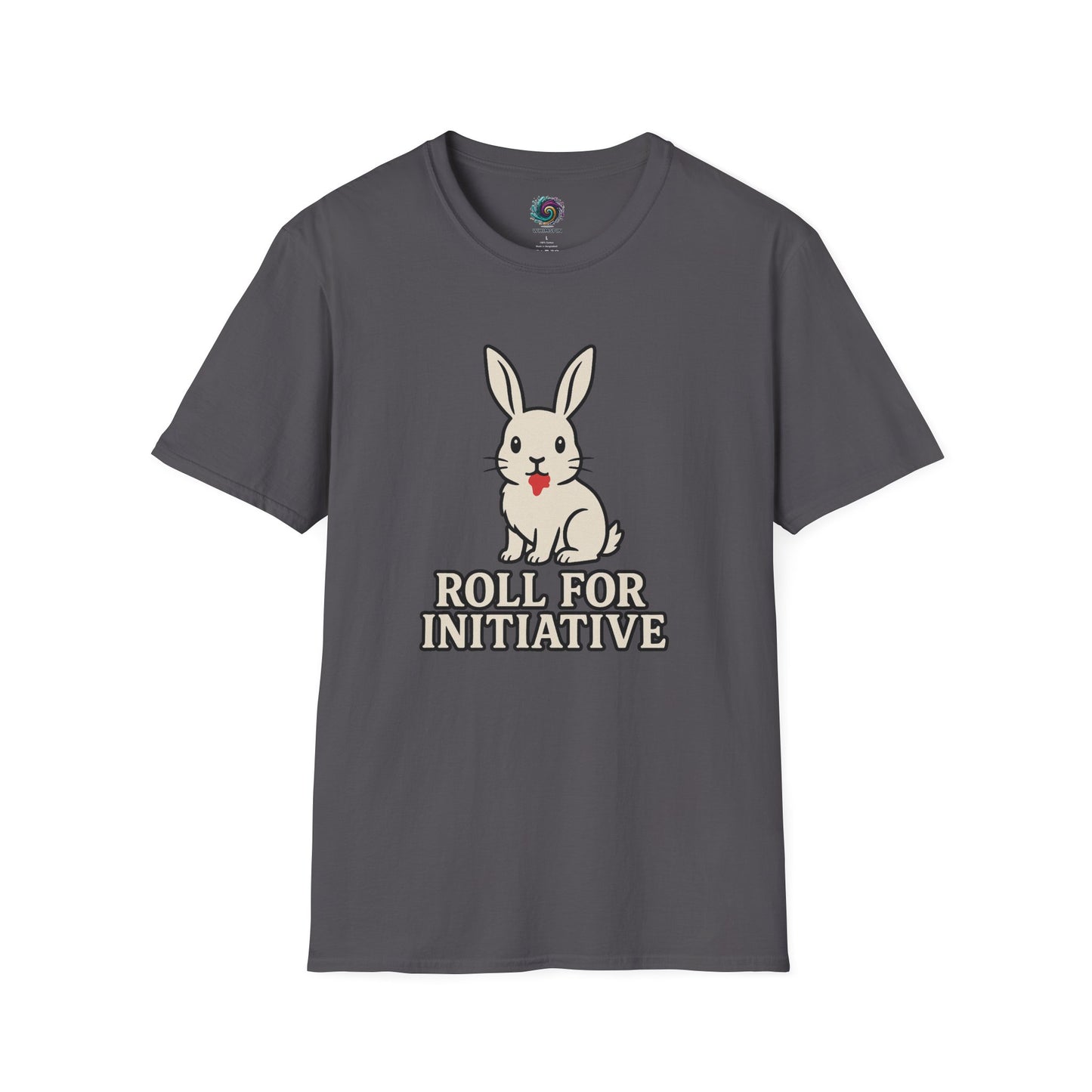 Roll for Initiative T-Shirt – Killer Bunny Humor Gaming Tee