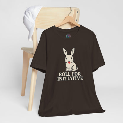 Roll for Initiative T-Shirt – Killer Bunny Humor Gaming Tee