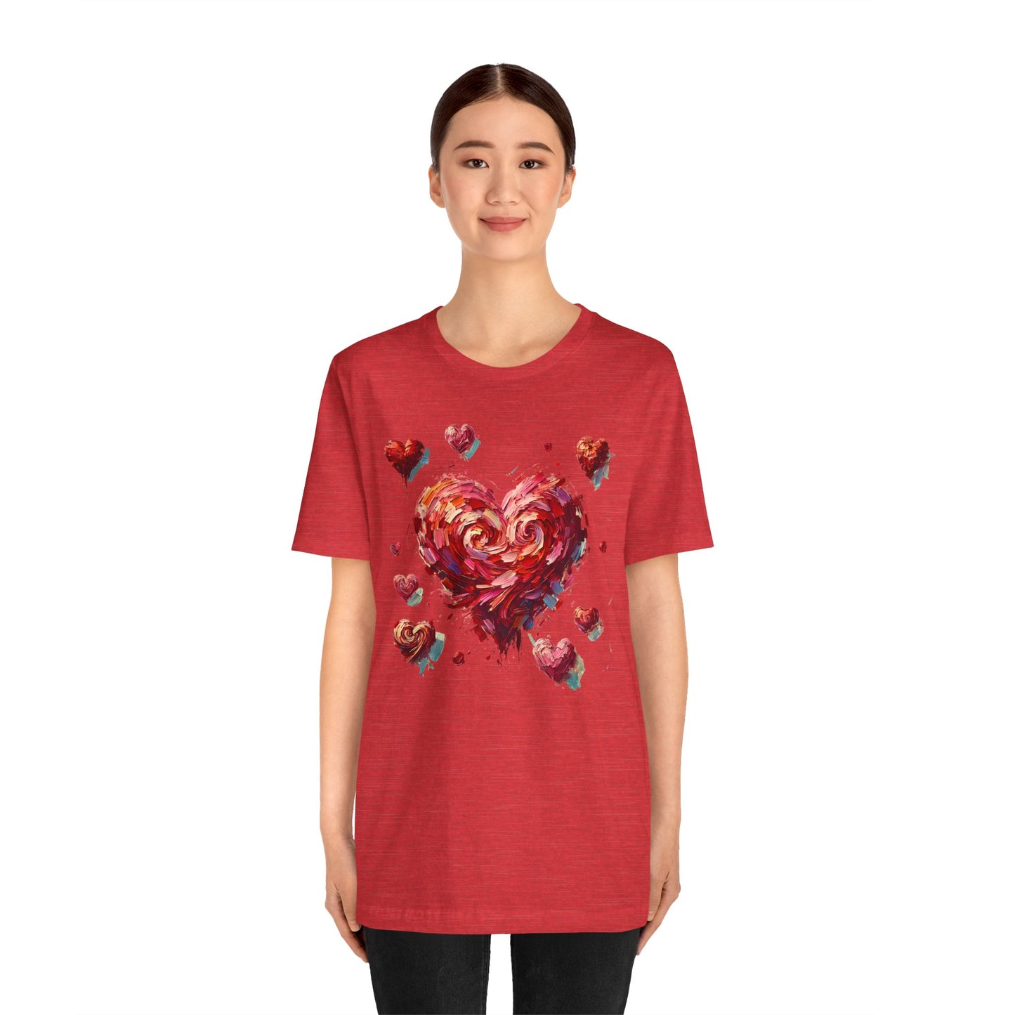 Impressionistic Heart T-Shirt – Artistic Valentine's Day Tee