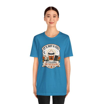 It’s Not a Cult Pumpkin Spice T-Shirt – Funny Fall Tee