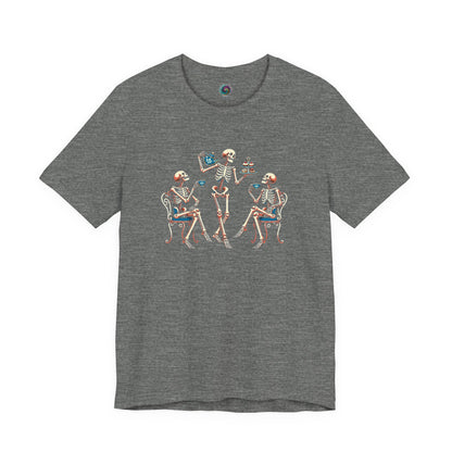 Skeleton Tea Party T-Shirt – Vintage Halloween Skeleton Tee