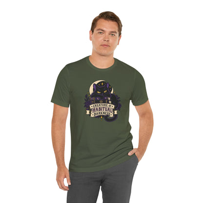 Creature of Habitual Darkness T-Shirt – Black Cat Goth Tee