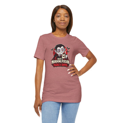 Not a Morning Person Possibly a Vampire T-Shirt – Funny Halloween Tee