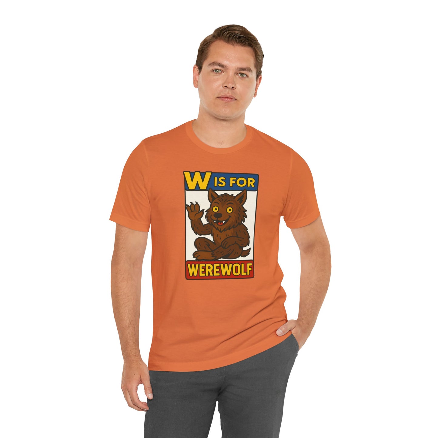 W Is for Werewolf T-Shirt – Cute Werewolf Shirt from Monster Alphabet