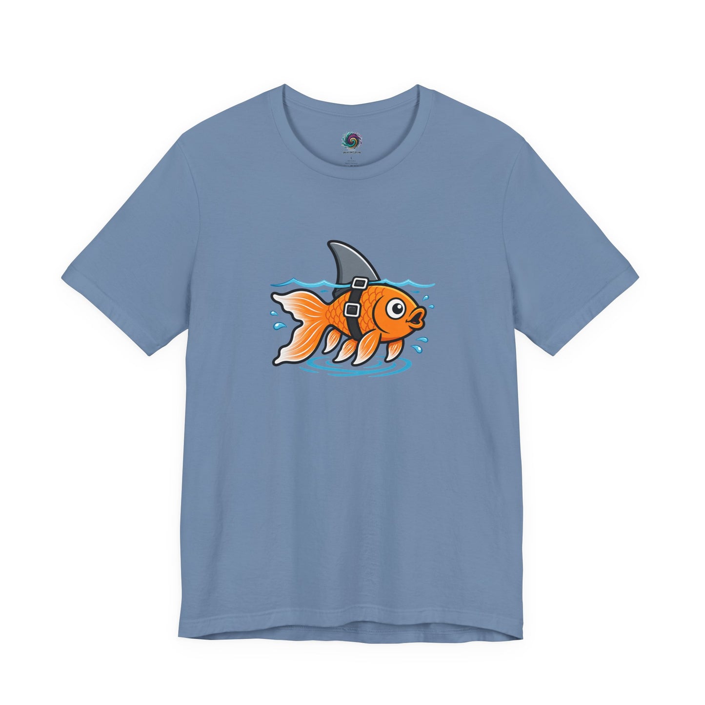 Goldfish Shark T-Shirt – Funny Fish Swimming  Graphic Tee