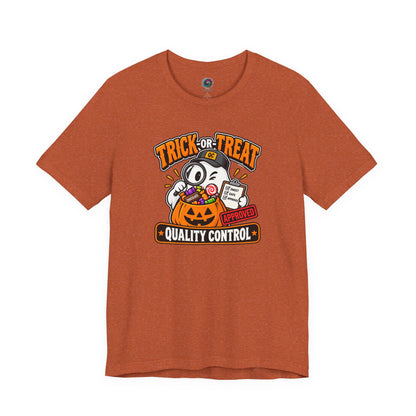 Trick-or-Treat Quality Control T-Shirt – Funny Halloween Candy Tee