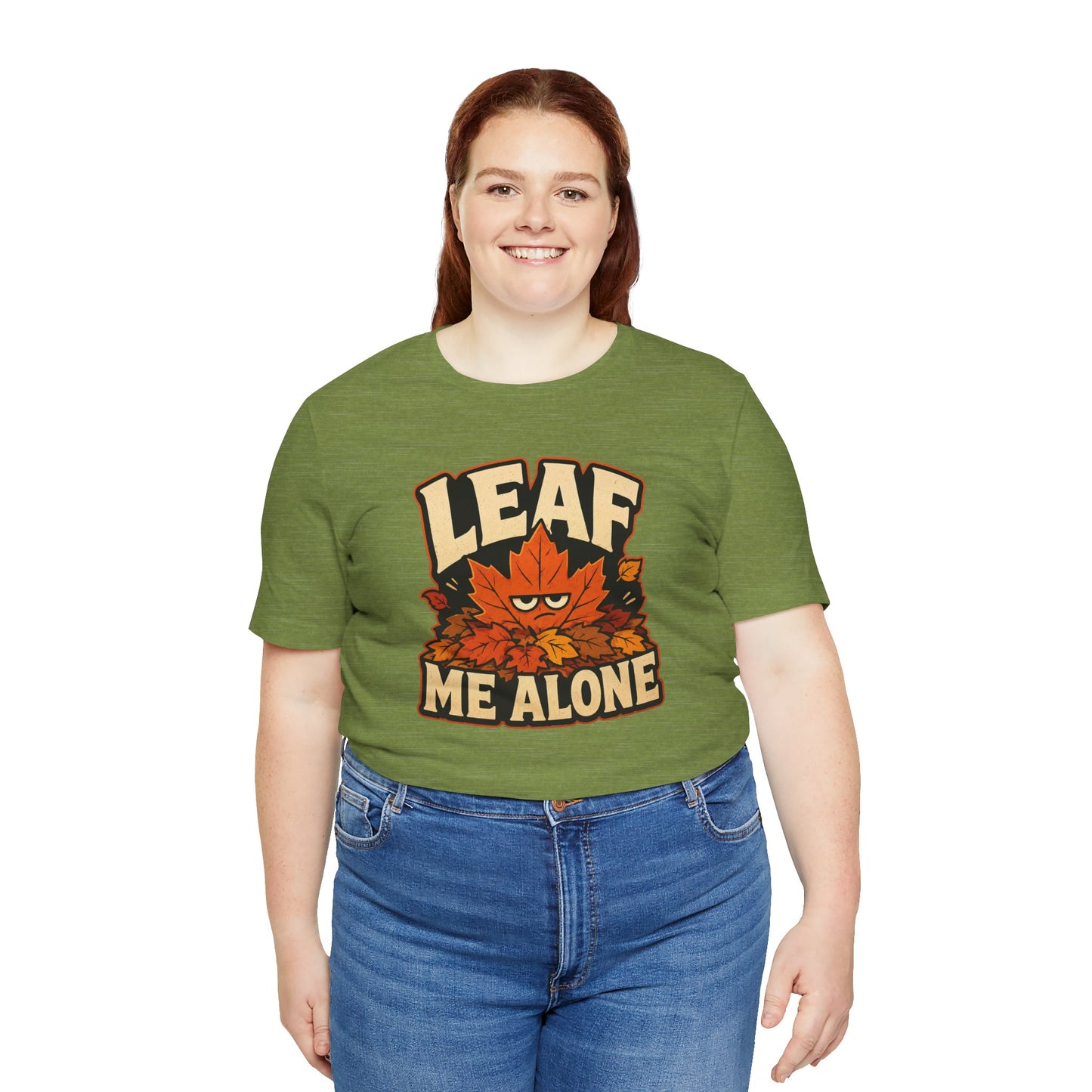 Leaf Me Alone T-Shirt – Funny Fall Introvert Leaves Tee