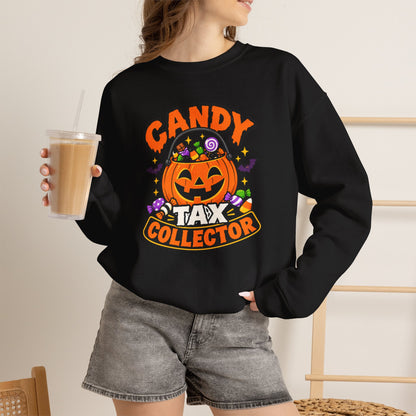 Candy Tax Collector Sweatshirt – Funny Halloween Parent Crewneck